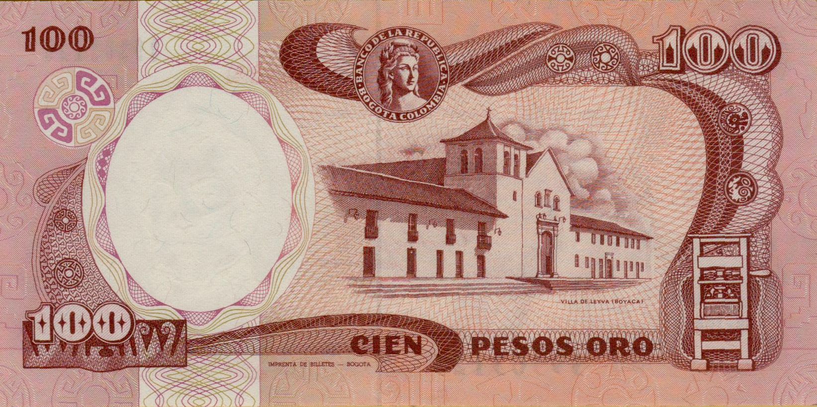 Colombia 100 1991 UNC P-426/e